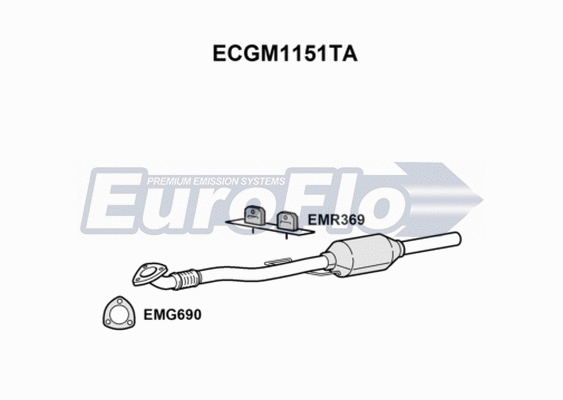 Catalytic Converter (ECGM1151TA)