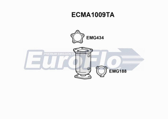 Catalytic Converter (ECMA1009TA)