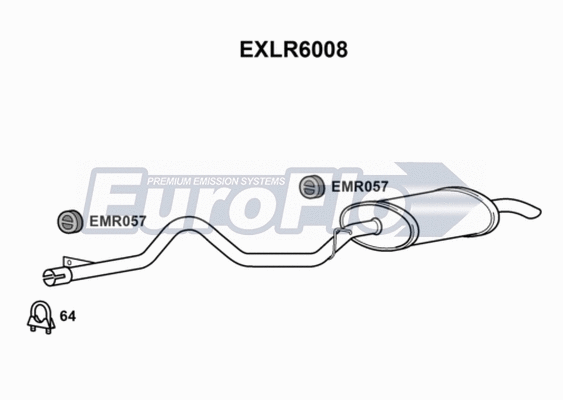 Rear Muffler (EXLR6008)