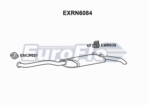 Rear Muffler (EXRN6084)