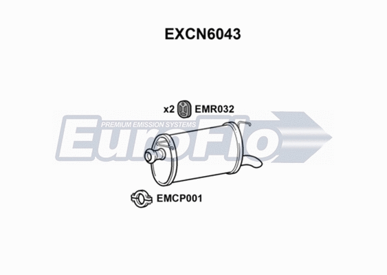 Rear Muffler (EXCN6043)