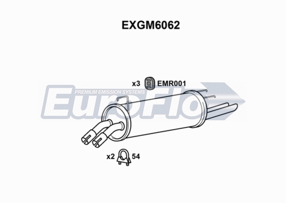 Rear Muffler (EXGM6062)