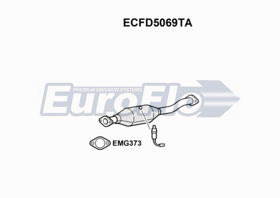 Catalytic Converter (ECFD5069TA)
