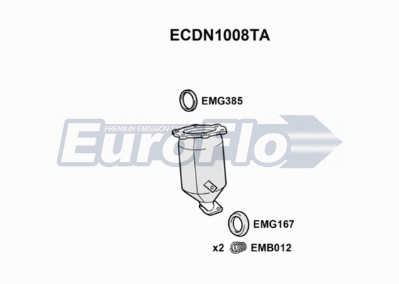 Catalytic Converter (ECDN1008TA)