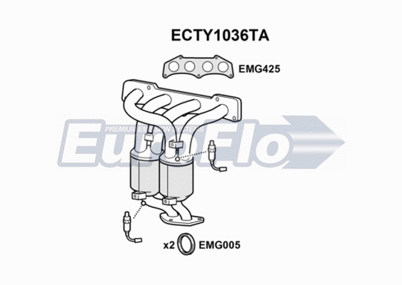Catalytic Converter (ECTY1036TA)