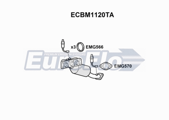 Catalytic Converter (ECBM1120TA)