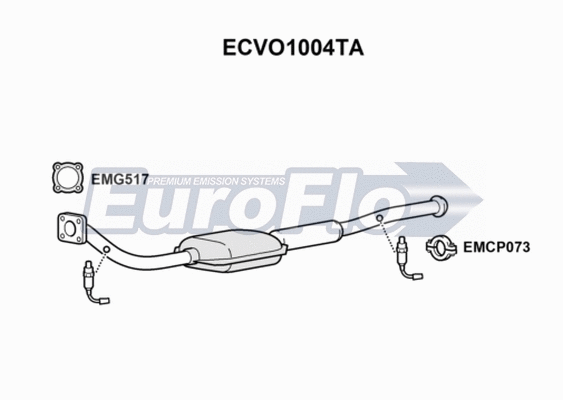 Catalytic Converter (ECVO1004TA)