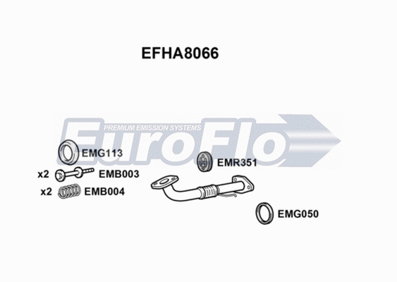 Exhaust Pipe (EFHA8066)