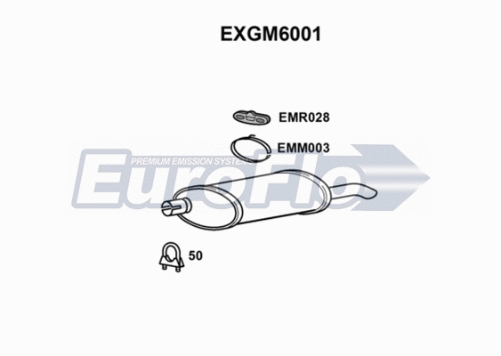 Rear Muffler (EXGM6001)
