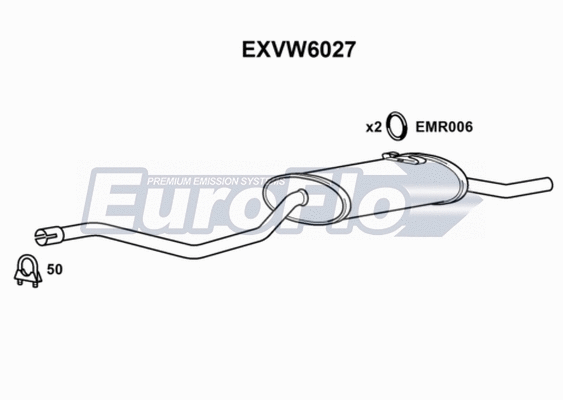 Rear Muffler (EXVW6027)