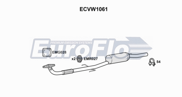 Catalytic Converter (ECVW1061)