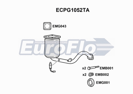 Catalytic Converter (ECPG1052TA)