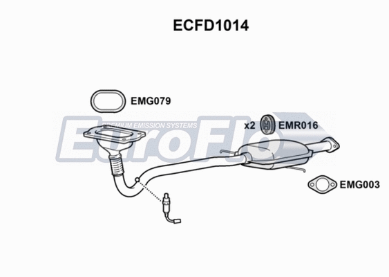 Catalytic Converter (ECFD1014)