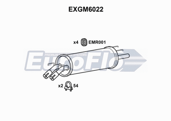 Rear Muffler (EXGM6022)