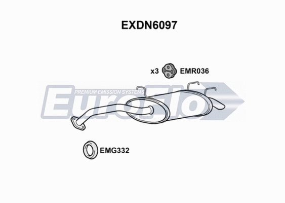Rear Muffler (EXDN6097)