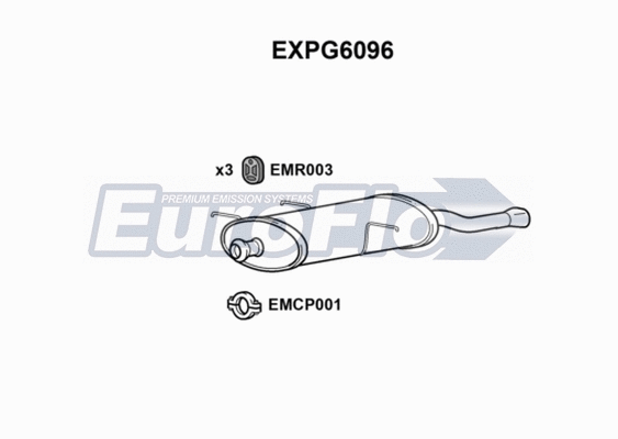 Rear Muffler (EXPG6096)