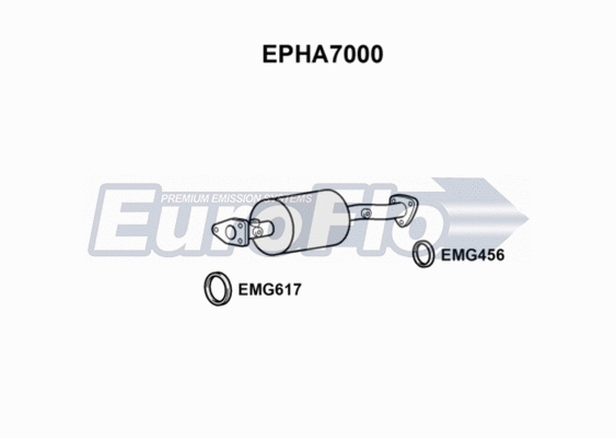 Soot/Particulate Filter, exhaust system (EPHA7000)