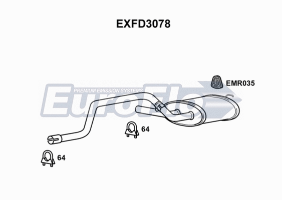 Centre Muffler (EXFD3078)