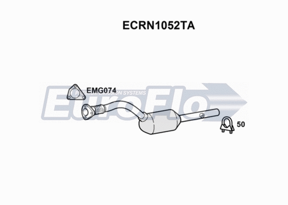 Catalytic Converter (ECRN1052TA)