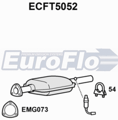 Catalytic Converter (ECFT5052)