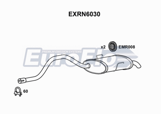 Rear Muffler (EXRN6030)
