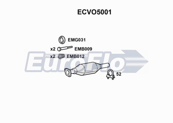 Catalytic Converter (ECVO5001)