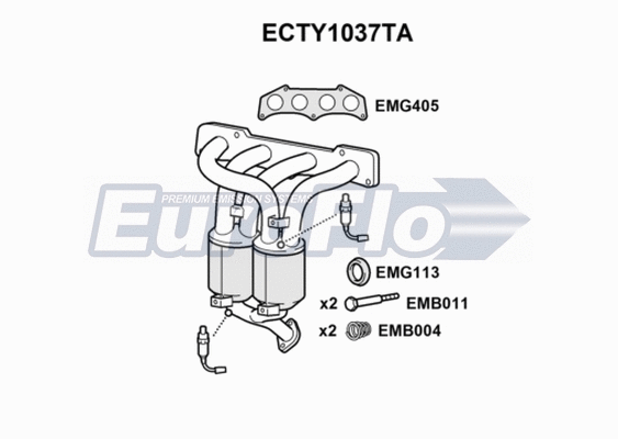 Catalytic Converter (ECTY1037TA)