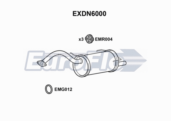 Rear Muffler (EXDN6000)