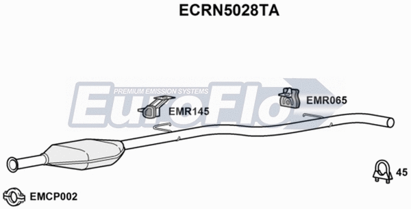 Catalytic Converter (ECRN5028TA)