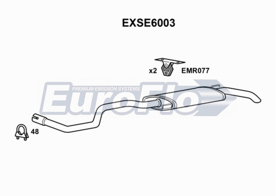 Rear Muffler (EXSE6003)