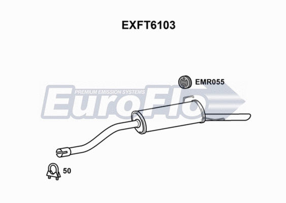 Rear Muffler (EXFT6103)