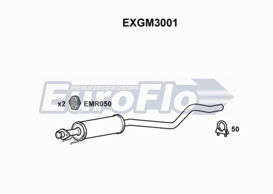 Centre Muffler (EXGM3001)