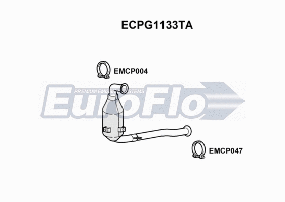 Catalytic Converter (ECPG1133TA)
