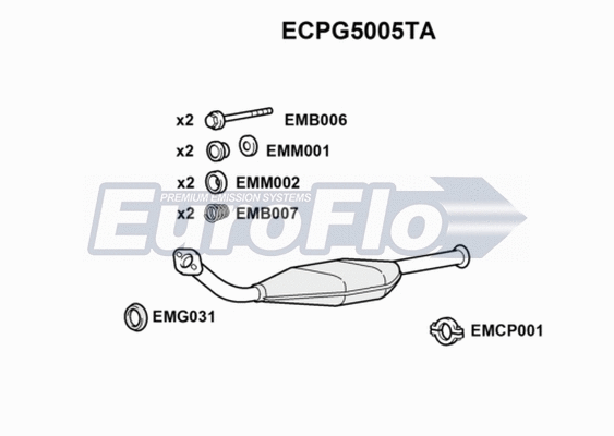 Catalytic Converter (ECPG5005TA)