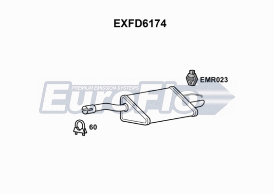Rear Muffler (EXFD6174)