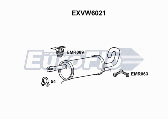 Rear Muffler (EXVW6021)