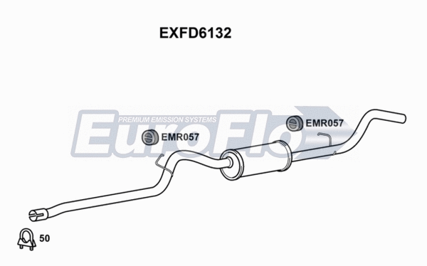 Rear Muffler (EXFD6132)