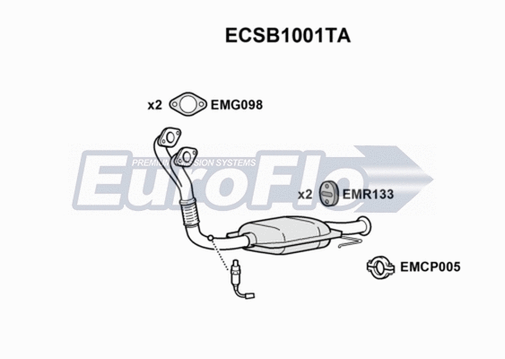 Catalytic Converter (ECSB1001TA)