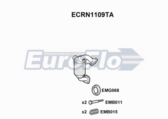 Catalytic Converter (ECRN1109TA)