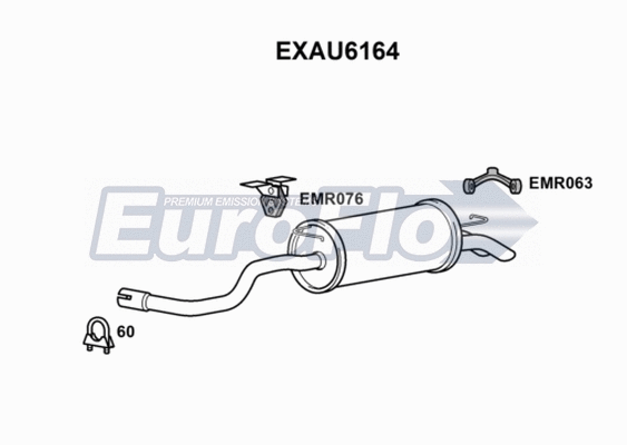 Rear Muffler (EXAU6164)