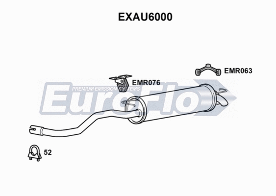 Rear Muffler (EXAU6000)
