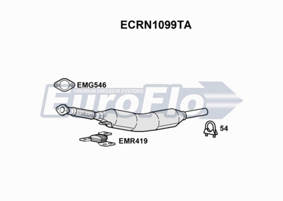 Catalytic Converter (ECRN1099TA)