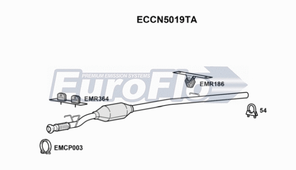 Catalytic Converter (ECCN5019TA)