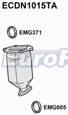 Catalytic Converter (ECDN1015TA)