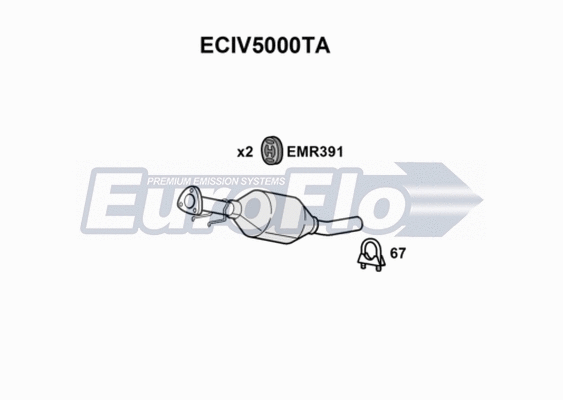Catalytic Converter (ECIV5000TA)