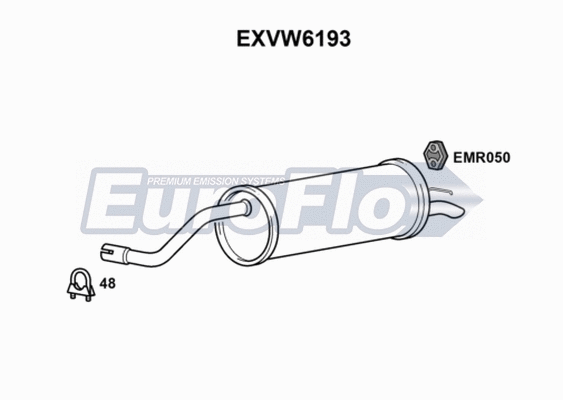 Rear Muffler (EXVW6193)