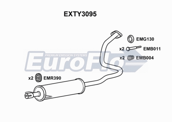Centre Muffler (EXTY3095)