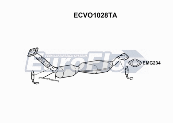 Catalytic Converter (ECVO1028TA)
