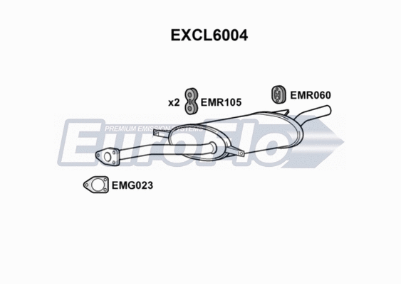 Rear Muffler (EXCL6004)