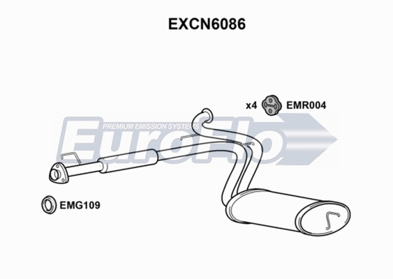 Rear Muffler (EXCN6086)